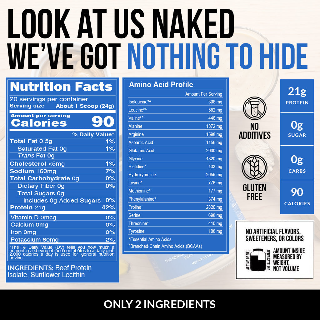 Beef Protein Powder - Unflavored