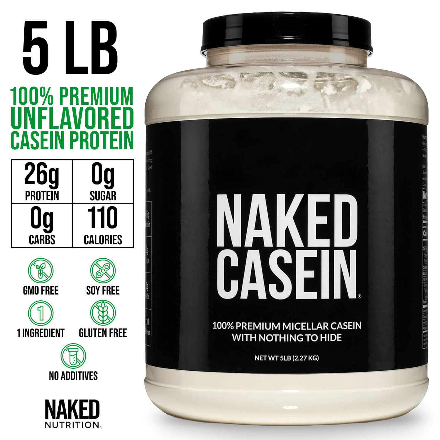 Micellar Casein Protein Powder - Unflavored