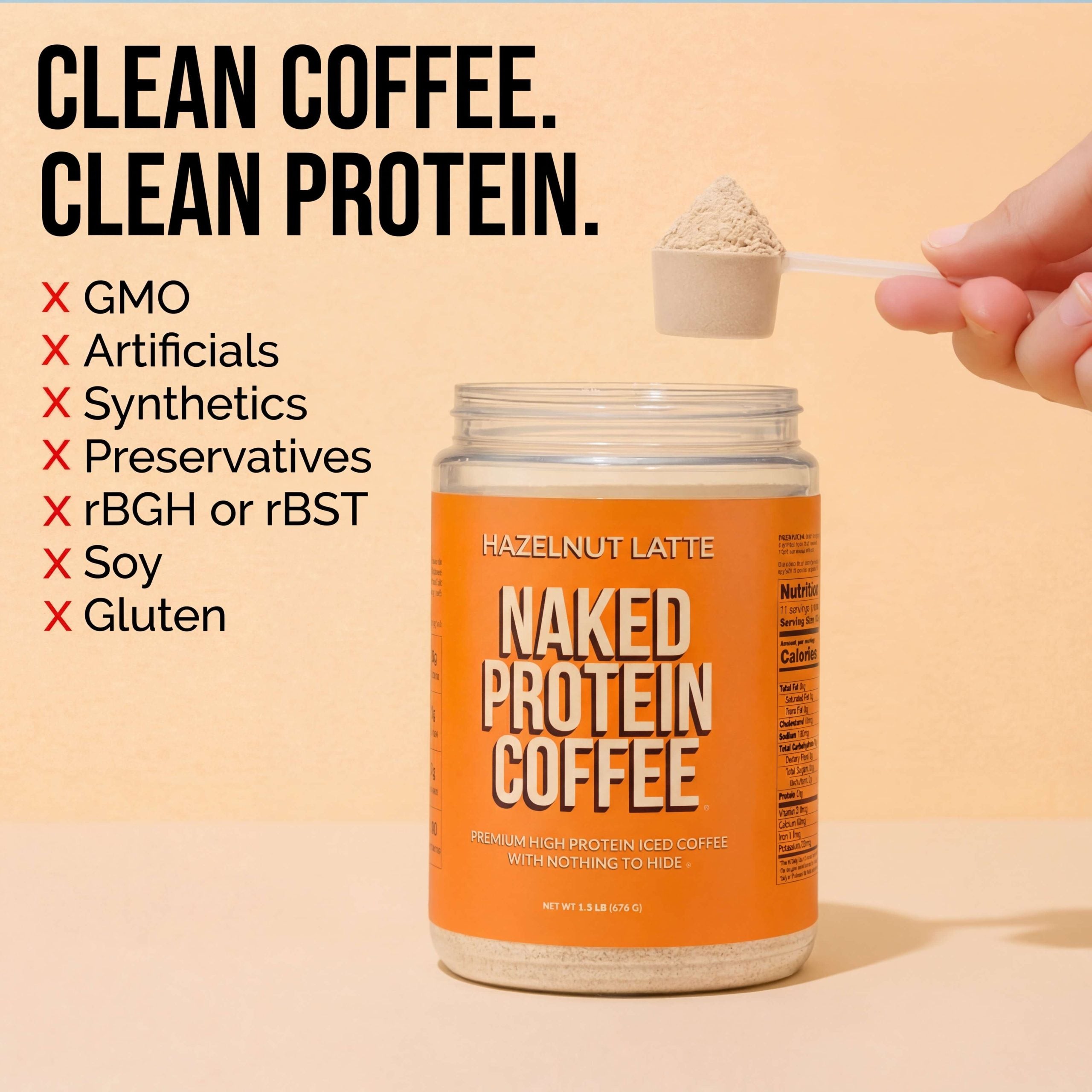Hazelnut Latte Protein Iced Coffee - Hazelnut Latte