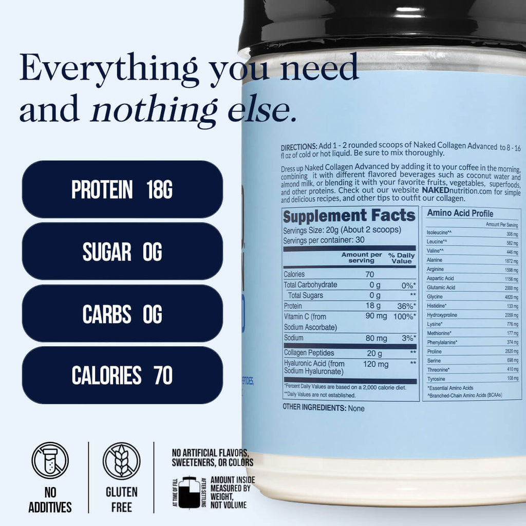 Collagen Peptides with Hyaluronic Acid - Advanced Collagen Peptides