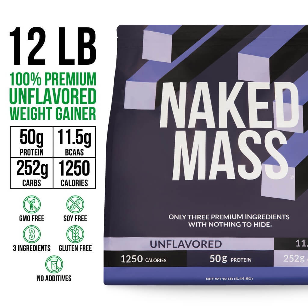 Mass Gainer Protein Supplement - Unflavored 12LB