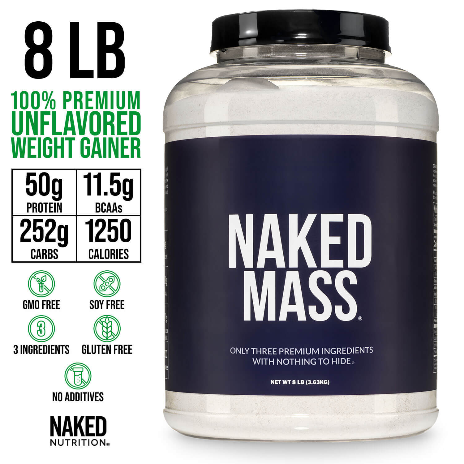 Mass Gainer Protein Supplement - Unflavored