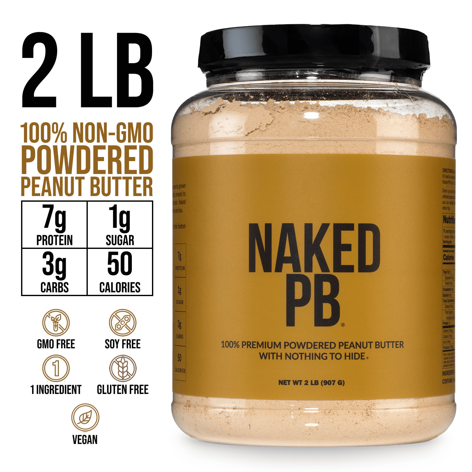 Powdered Peanut Butter - PB - 2 LB