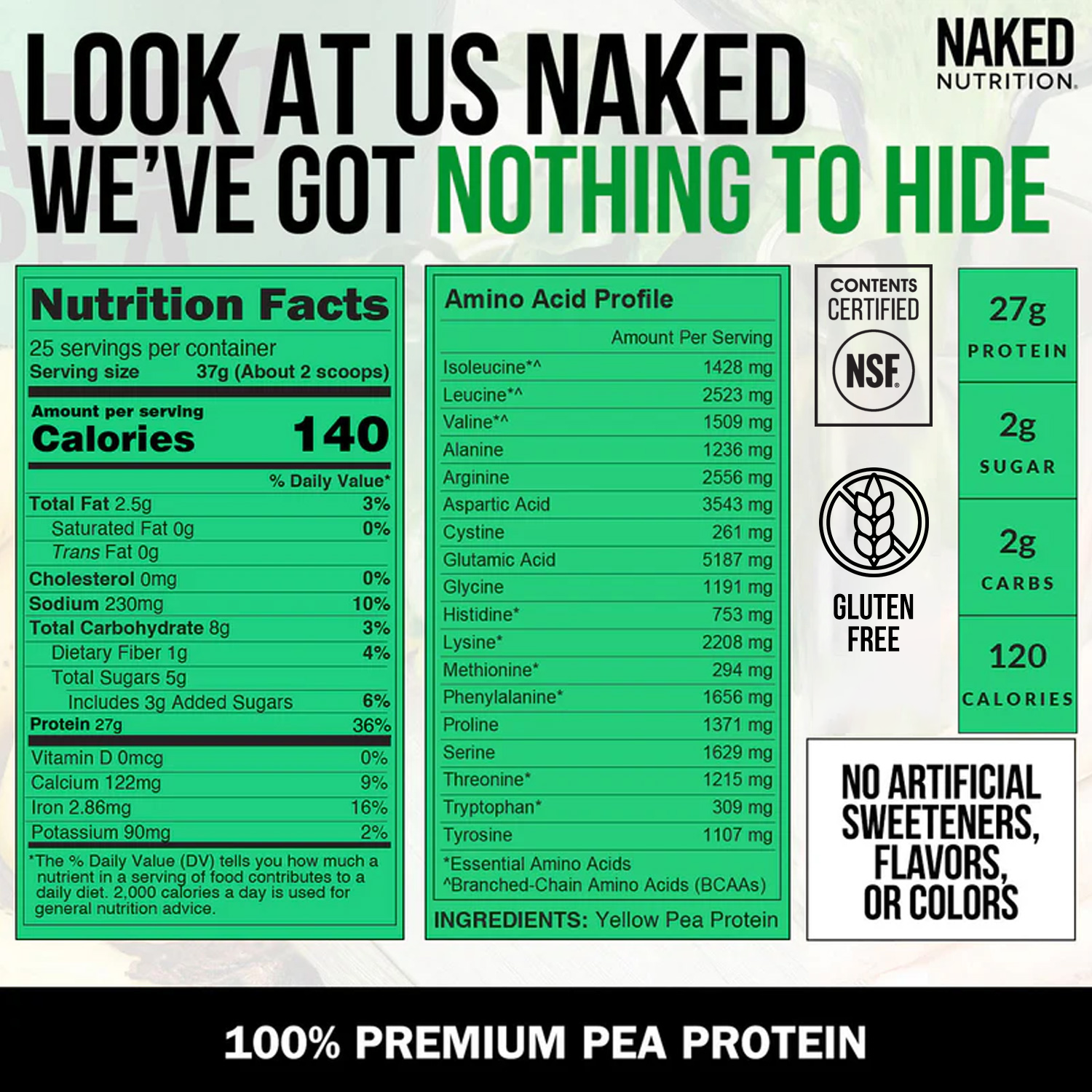 Pea Protein Powder - Unflavored