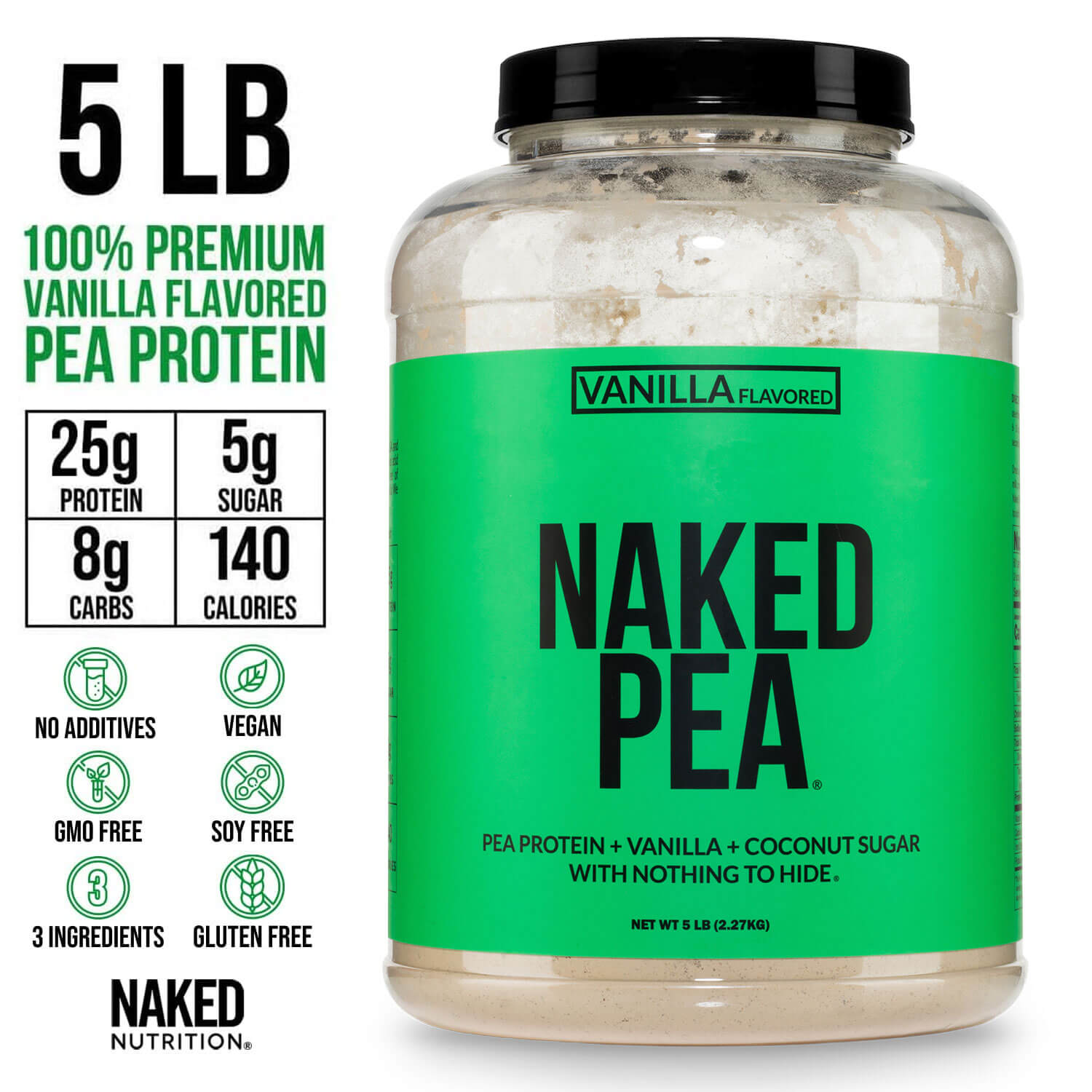 Vanilla Pea Protein Powder - Vanilla