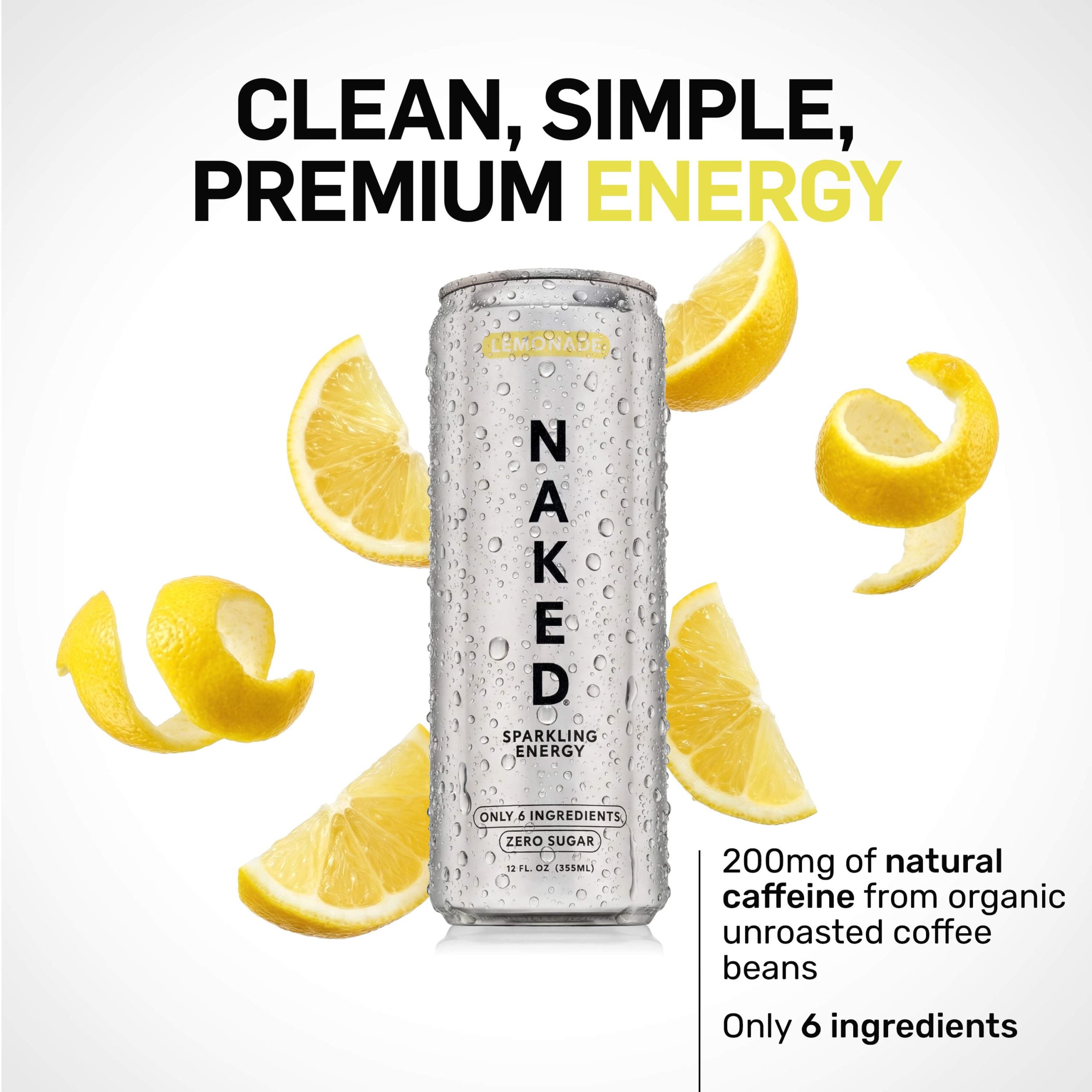 Lemonade Naked Sparkling Energy - Lemonade
