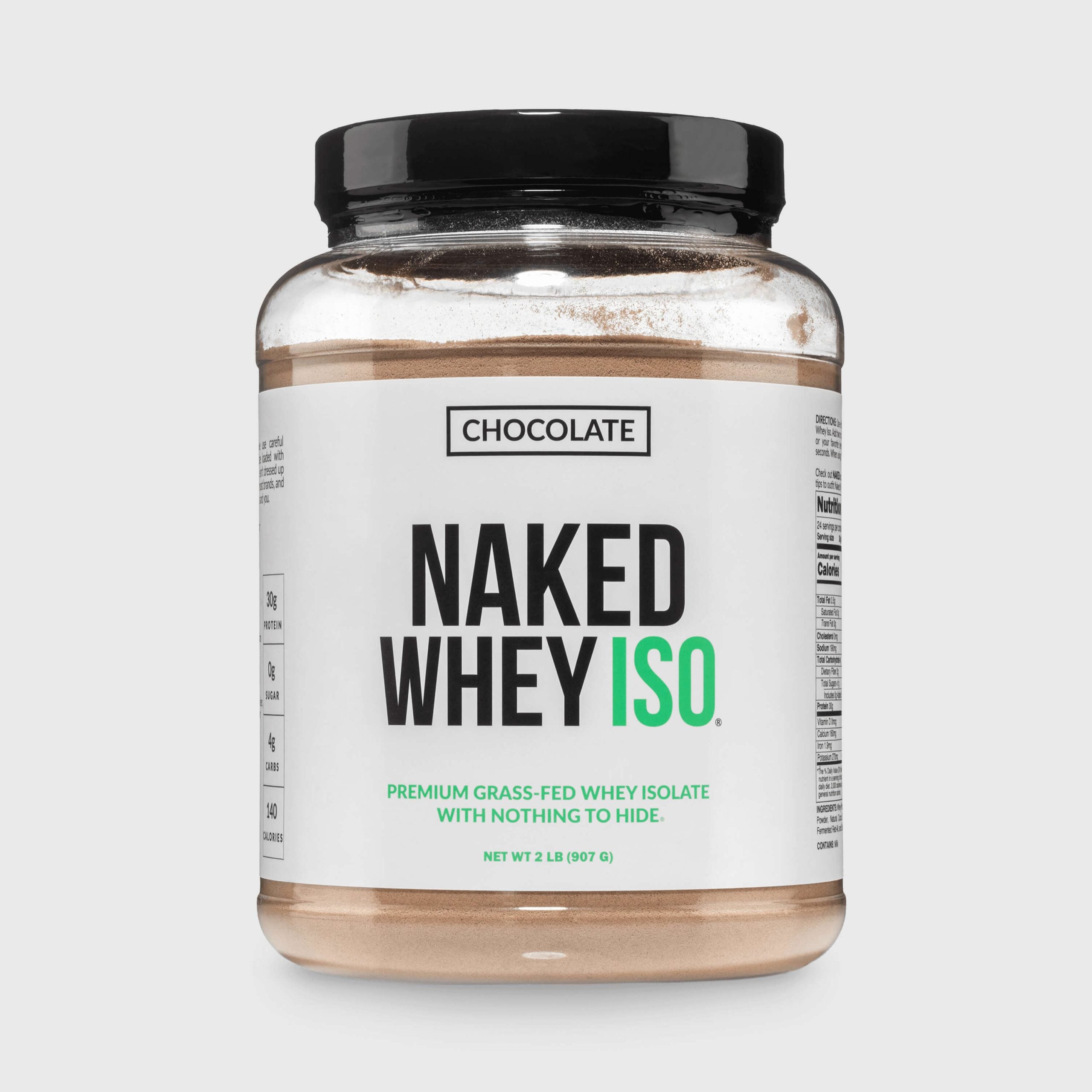 Chocolate Grass-Fed Whey Isolate Protein Powder - Chocolate