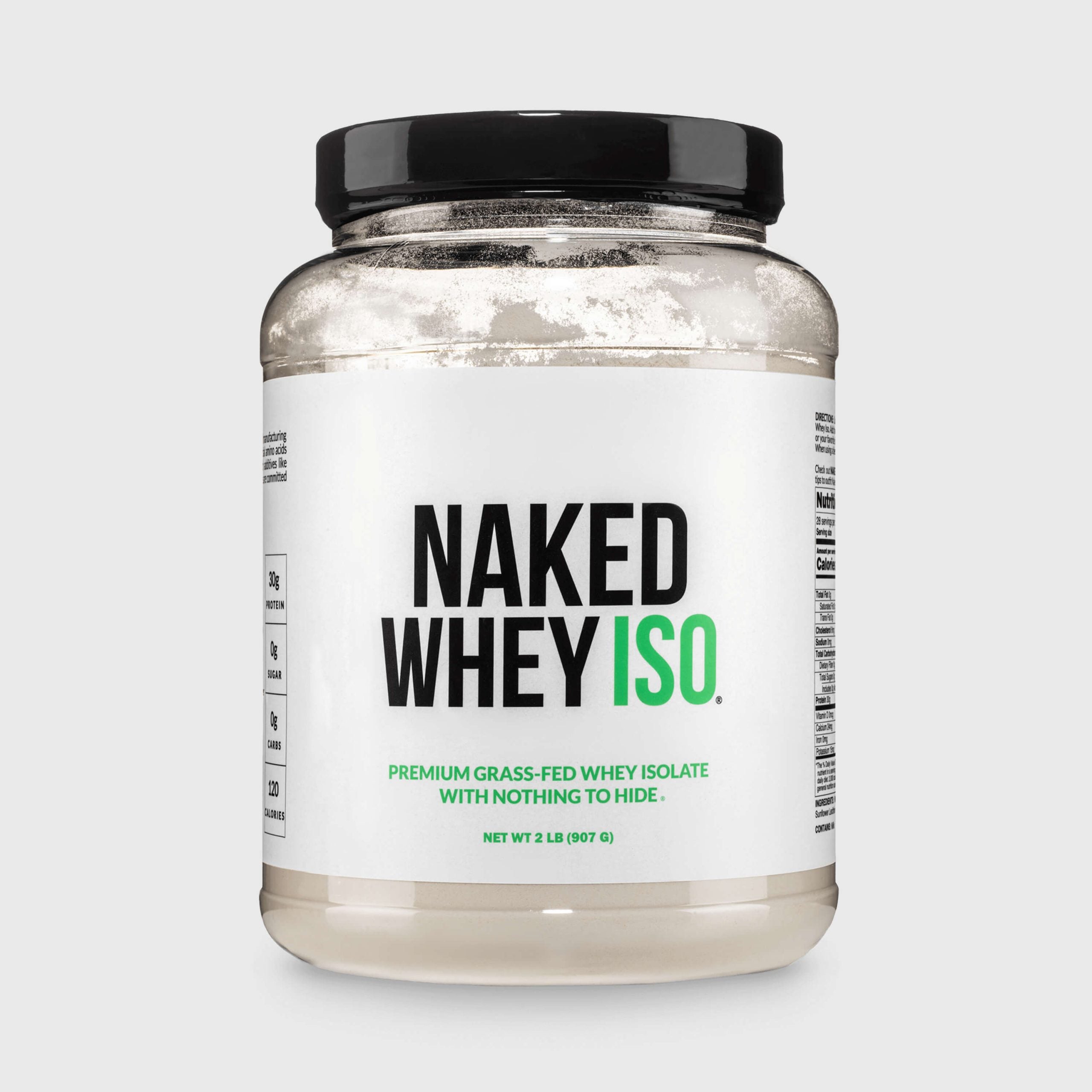 Grass Fed Whey Isolate Protein Powder - Unflavored