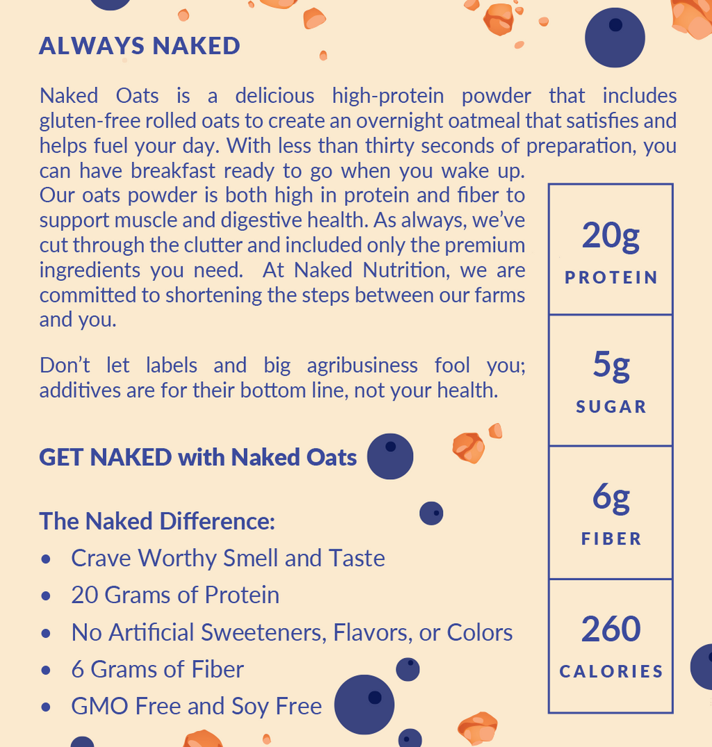 Blueberry Cobbler Protein Oats - Blueberry Cobbler