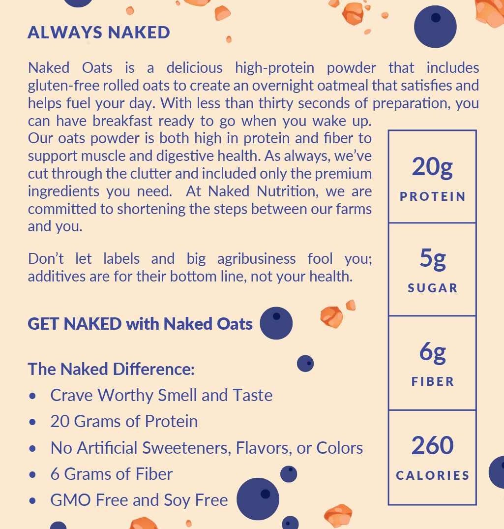 Blueberry Cobbler Protein Oats - Blueberry Cobbler
