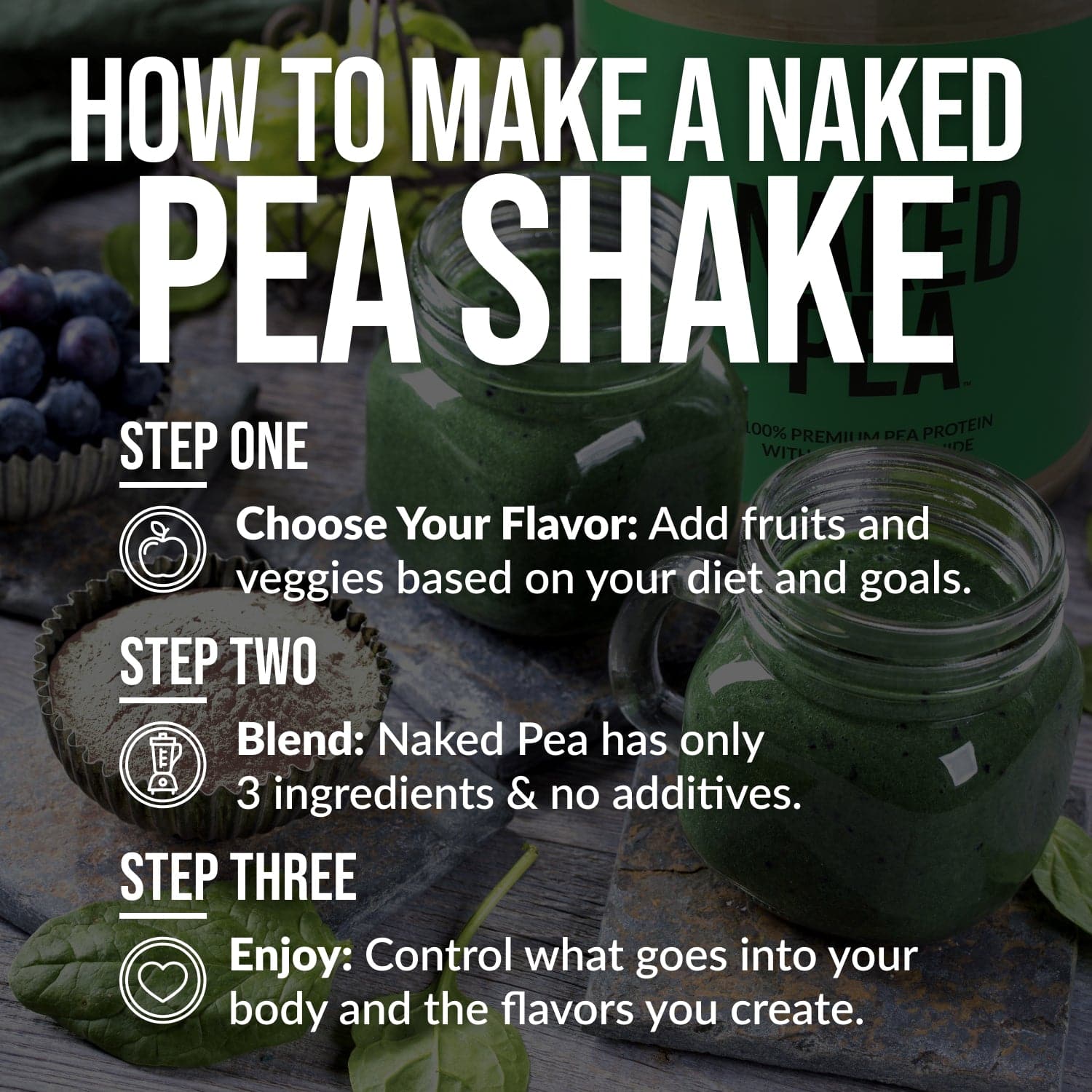 Chocolate Pea Protein Powder - Chocolate