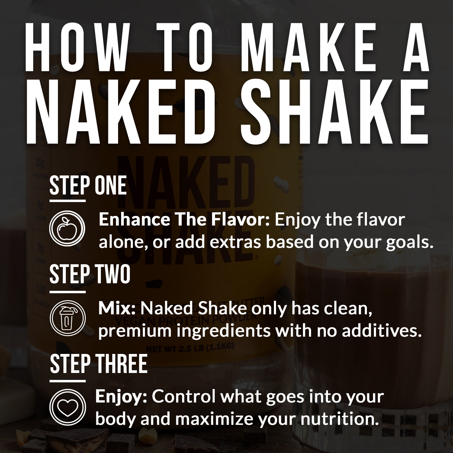 Chocolate PB Protein Shake - Chocolate Peanut Butter