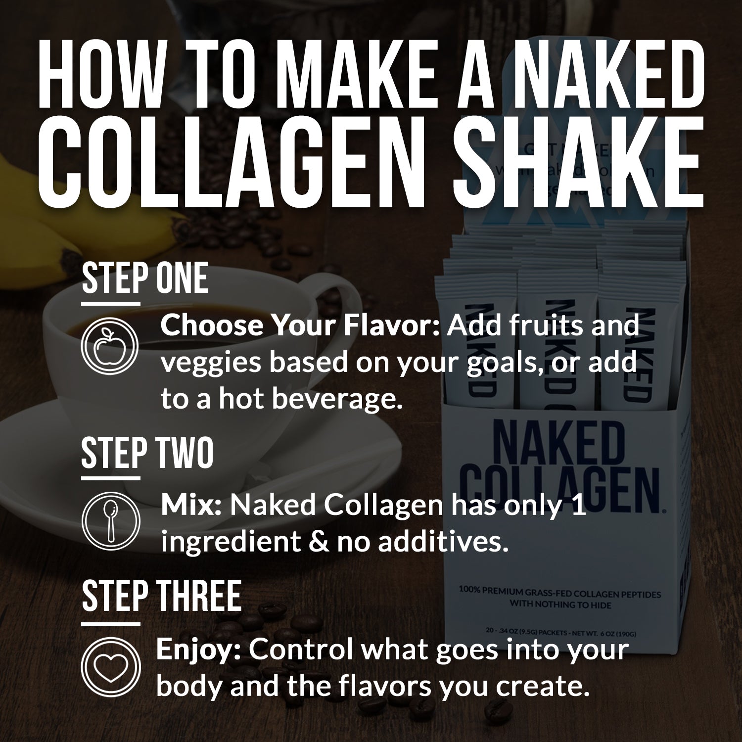 Collagen Peptides Packets - Stick Packs