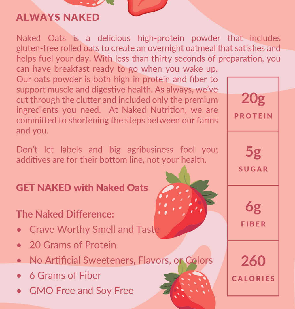 Strawberry Cream Protein Oats - Strawberry Cream