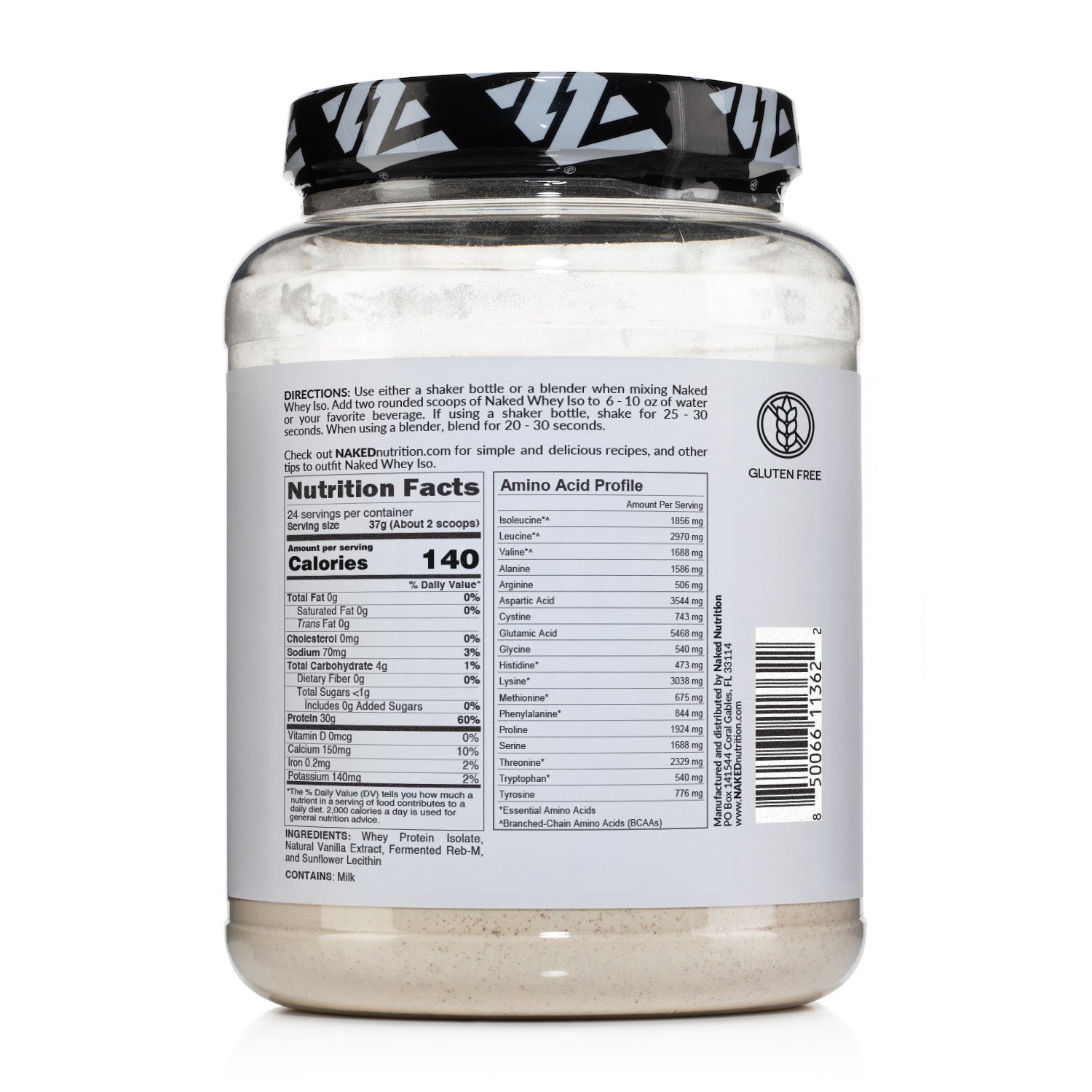 Vanilla Grass-Fed Whey Isolate Protein Powder - Vanilla